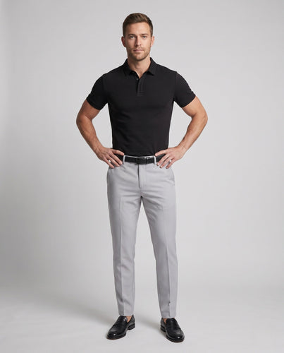 Herren Elegantes Polohemd mit Slim Fit und Chinohosen Echoarchiv