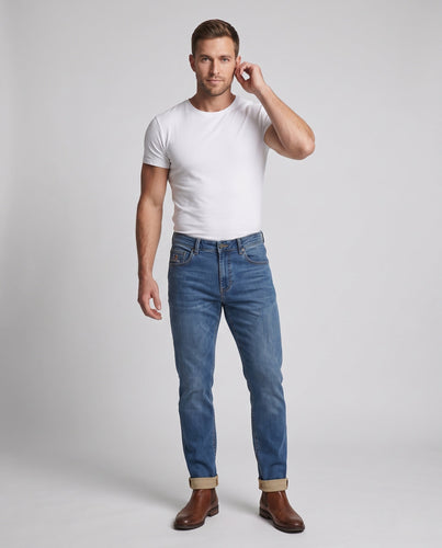Herren modische Chino-Hosen mit hoher Taille und praktischen Seitentaschen Echoarchiv