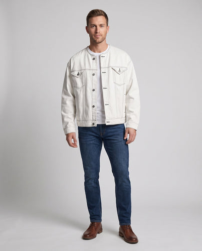 Herren Übergrößen Denim Jacket Echoarchiv