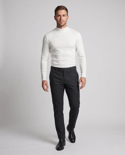 Herren Eleganter Stehkragenpullover Echoarchiv