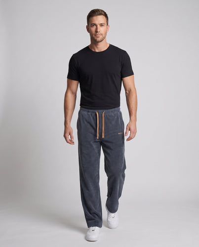 Herren Bequeme Freizeit-Hosen mit geradem Schnitt Design Echoarchiv