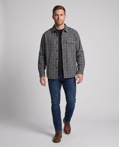 Herren Kontrollierte Bluse Shirt Echoarchiv