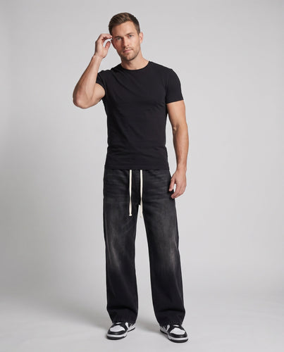 Herren Casual Weite-Bein Jeans Echoarchiv