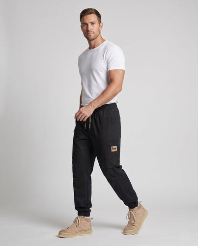 Herren modische Cargo-Hosen mit elastischem Bund und praktischen Seitentaschen Echoarchiv