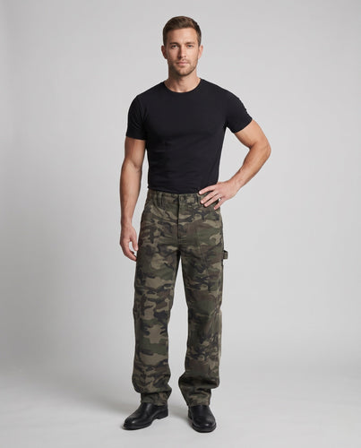 Stylische Herren Cargo-Hosen mit Camouflage-Muster Echoarchiv