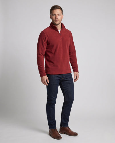 Herren Weiche Fleecejacke mit Stehkragen Echoarchiv
