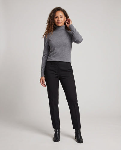 Damen Feiner Rollkragenpullover aus Kaschmir-Mix mit schlanker Silhouette Echoarchiv