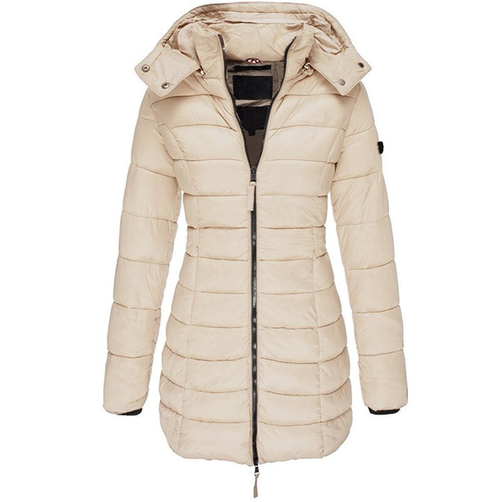 Echoarchiv | Gefütterte Winter-Daunenjacke für Frauen mit Kapuze