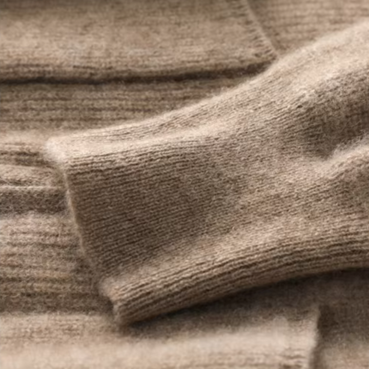 Damen Merino Strickjacke mit Reißverschluss und langen Ärmeln – Veloura