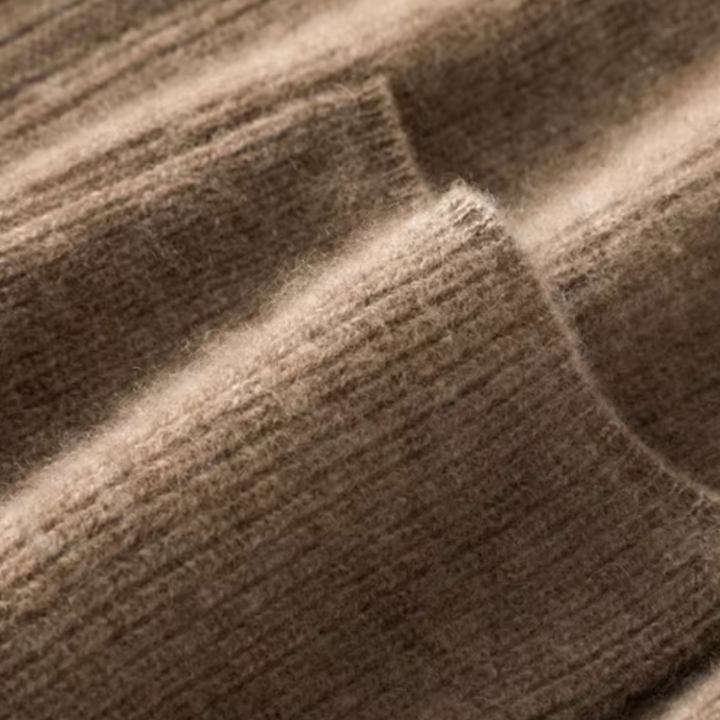 Damen Merino Strickjacke mit Reißverschluss und langen Ärmeln – Veloura