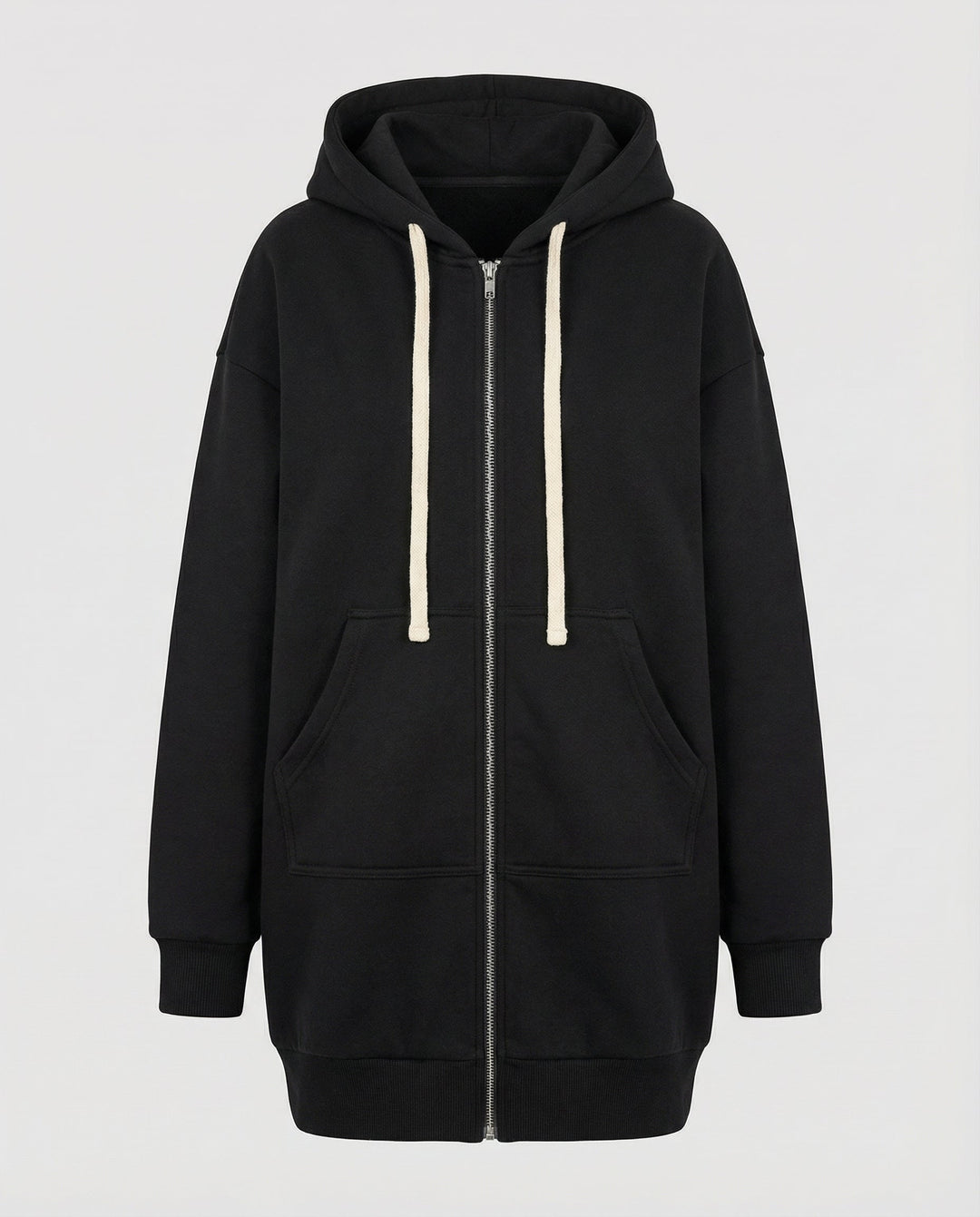 Echoarchiv | Zip-Up Hoodie knielang