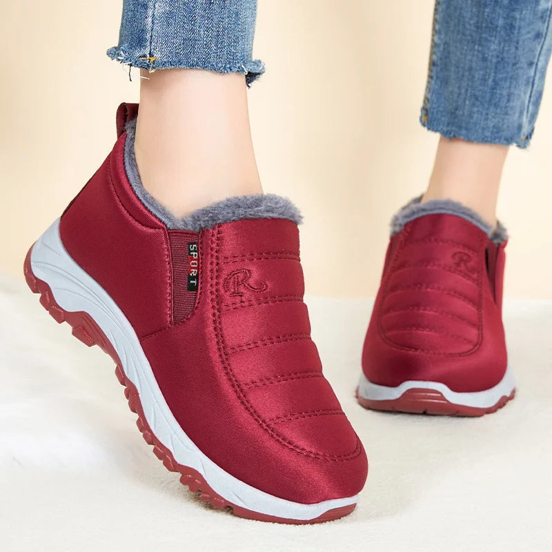 Echoarchiv | Gesteppte wasserdichte Winterstiefel für Frauen – Bequemes & stylisches Slip-On-Design