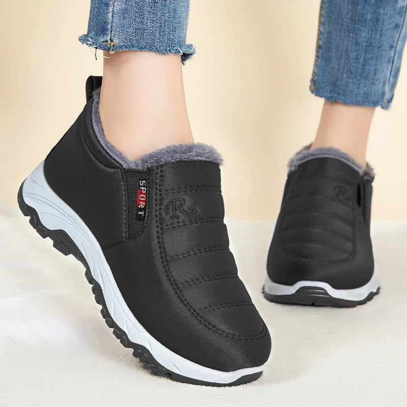 Echoarchiv | Gesteppte wasserdichte Winterstiefel für Frauen – Bequemes & stylisches Slip-On-Design