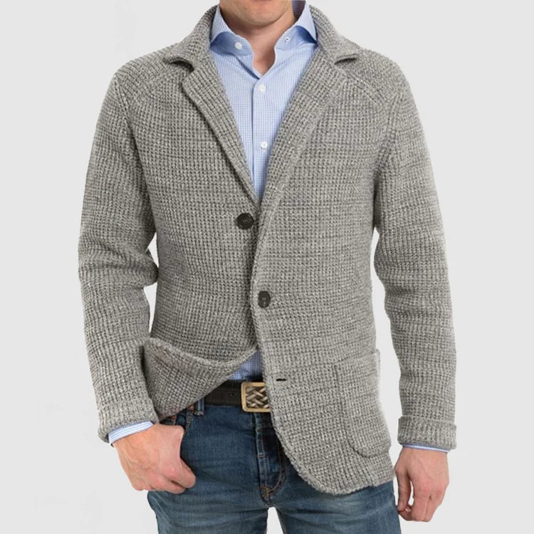 Echoarchiv | Herren Strickblazer mit zwei Knöpfen
