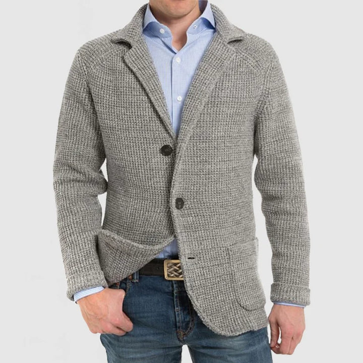 Echoarchiv | Herren Strickblazer mit zwei Knöpfen