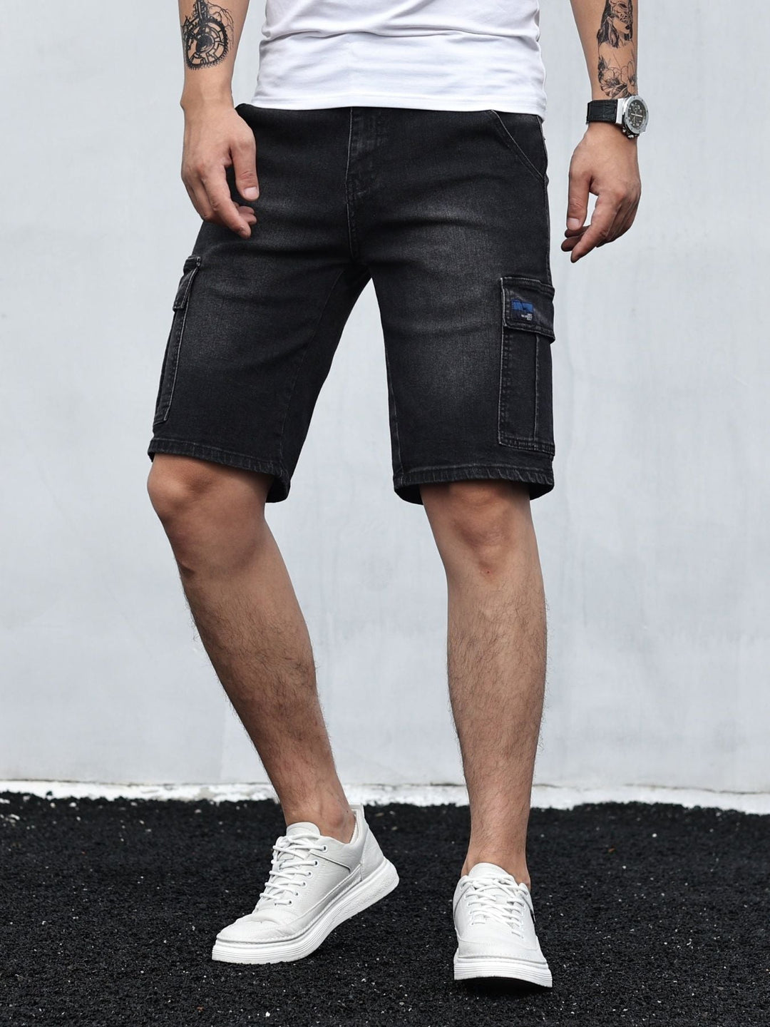 Echoarchiv | Cargo Denim Shorts für Herren