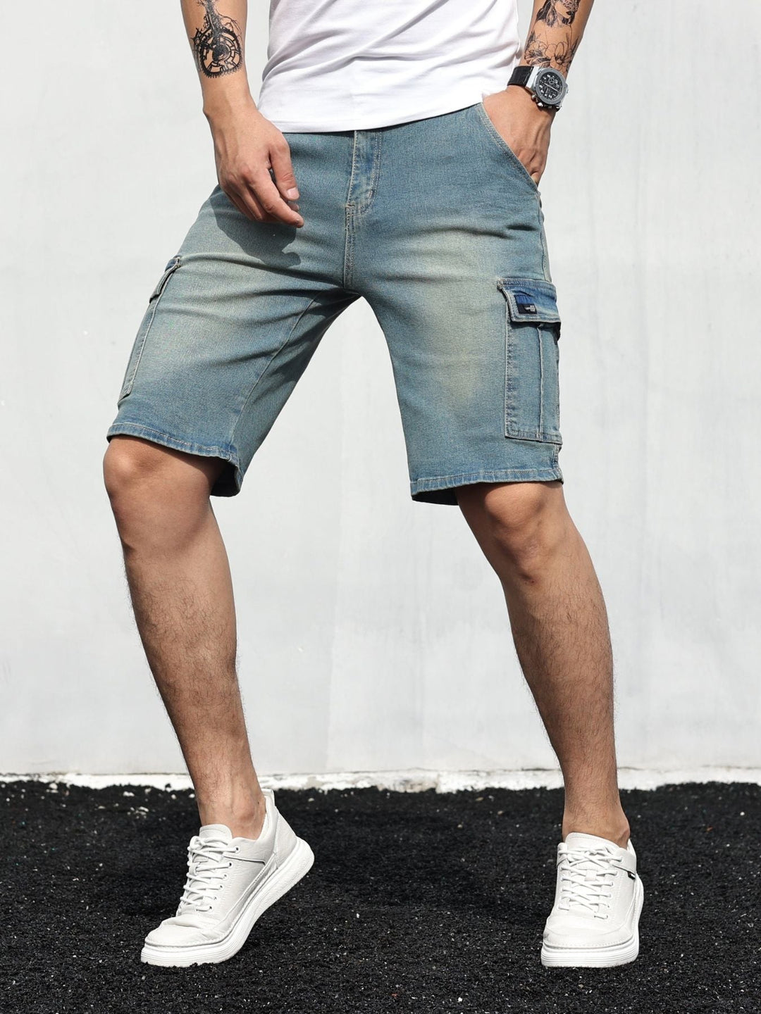 Echoarchiv | Cargo Denim Shorts für Herren