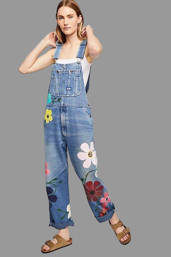 Echoarchiv | Ärmelloser Denim-Overall