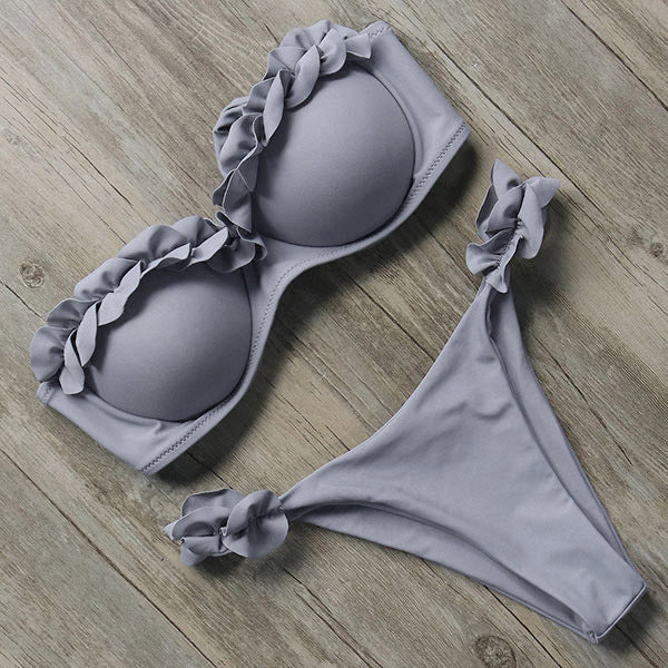 Echoarchiv | Push-Up Bikiniset mit Rüschen für Damen
