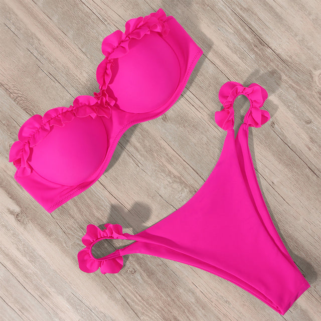 Echoarchiv | Push-Up Bikiniset mit Rüschen für Damen