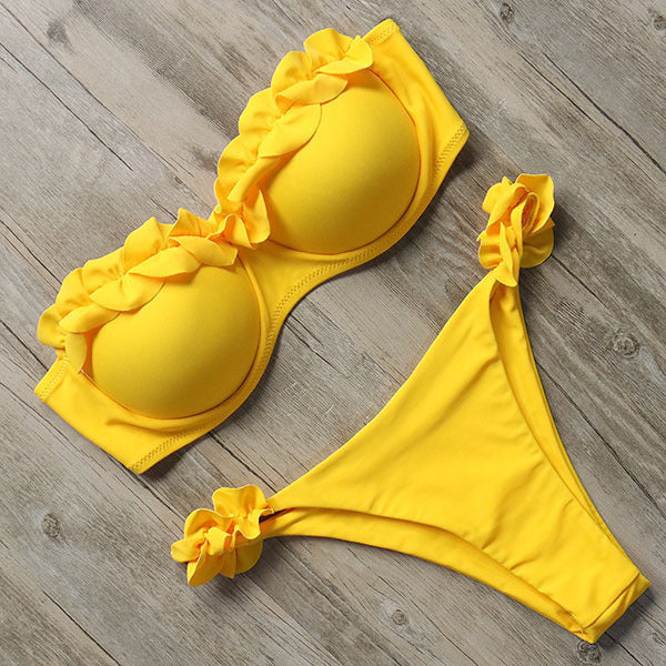 Echoarchiv | Push-Up Bikiniset mit Rüschen für Damen