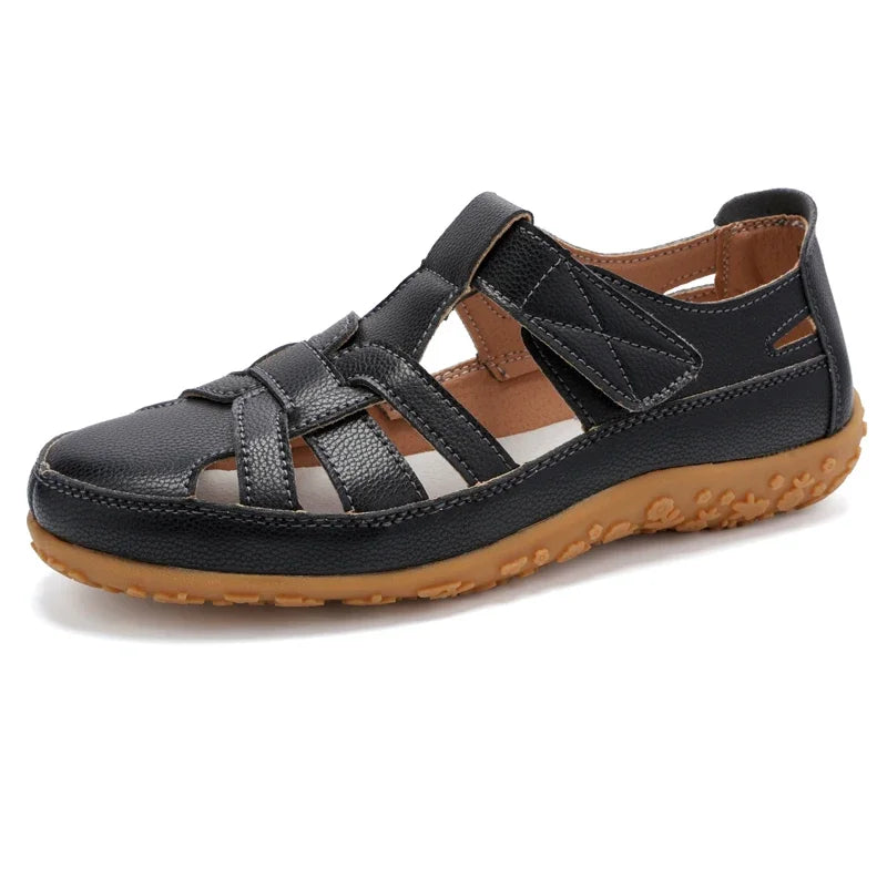 Bequeme flache Sandalen mit Riemchen für Damen – Sorelia