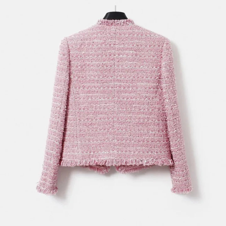 Echoarchiv | Jacke Aus Größem Tweed Herbst/Winter Socialite Quastendesign