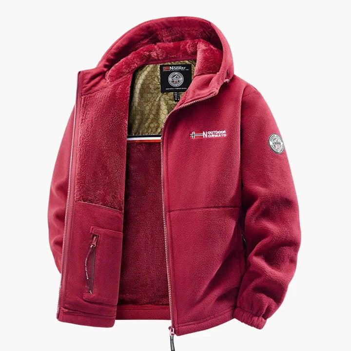 Echoarchiv | Outdoor-Fleecejacke mit Kapuze - Skandinavischer Stil für Winter & Freizeit