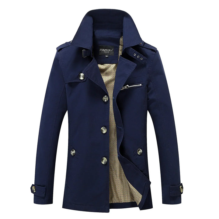 Echoarchiv - Stylischer langer Herbst-Trenchcoat für Herren