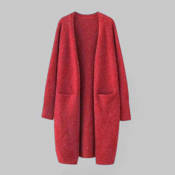 Echoarchiv | Klassischer Langer Cashmere Strickjacke für Frauen