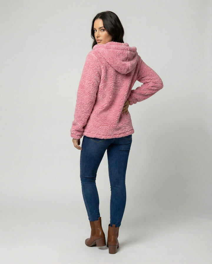 Echoarchiv | Teddy Fleecejacke Damen Lang