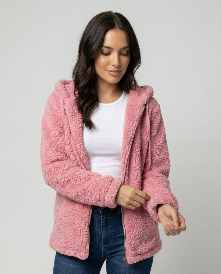 Echoarchiv | Teddy Fleecejacke Damen Lang