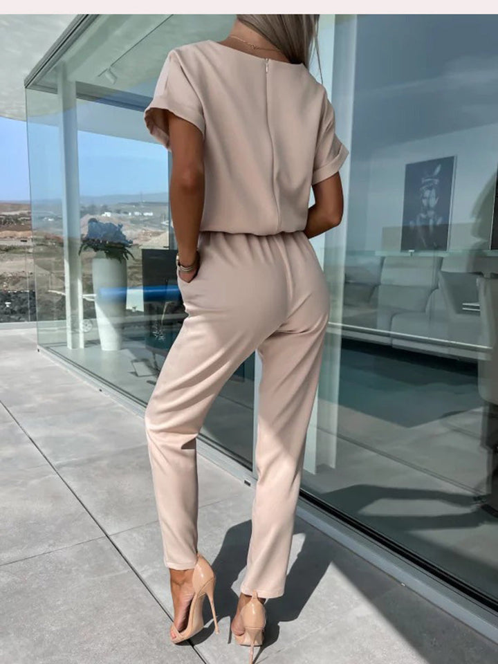 Echoarchiv | Elegante Festlicher Kurzarm Damen Overall für Sommer