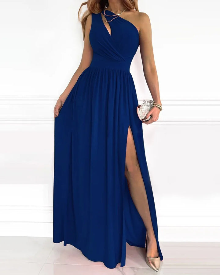 Elegante Maxikleid mit einem Schulter – Valéora