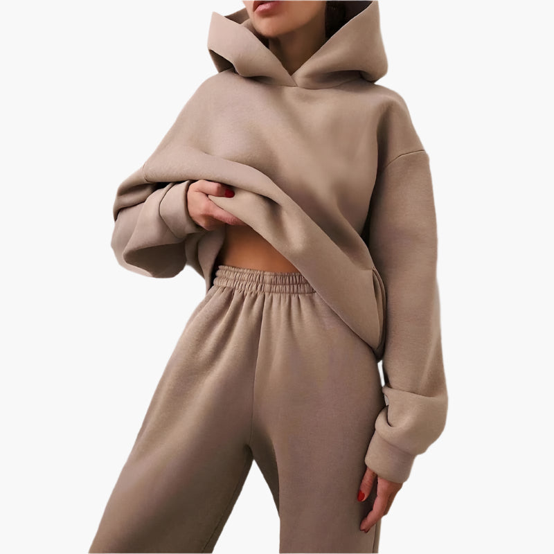 Echoarchiv | Oversize Lounge Set Kapuzenpullover und Jogginghose - Komfortabler Freizeitlook