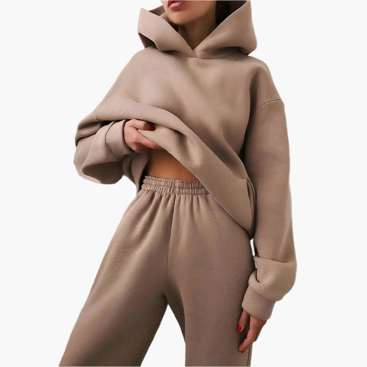Echoarchiv | Oversize Lounge Set Kapuzenpullover und Jogginghose - Komfortabler Freizeitlook