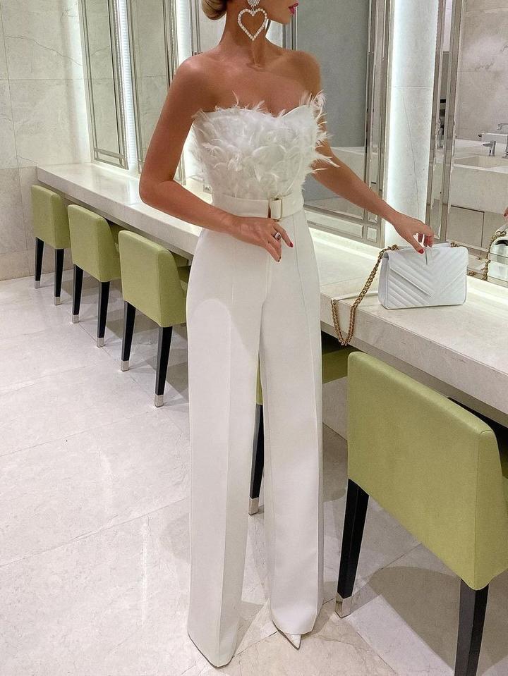 Echoarchiv | Eleganter Lange Jumpsuit Verführerische Party-Mode
