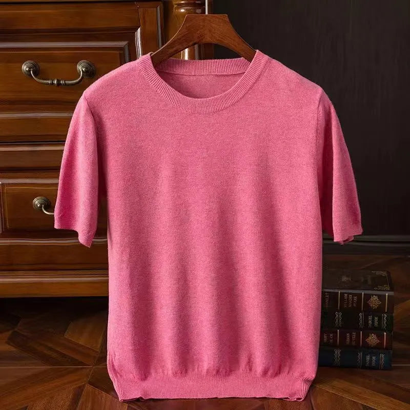 Echoarchiv | Kaschmir Kurzarm T-Shirt