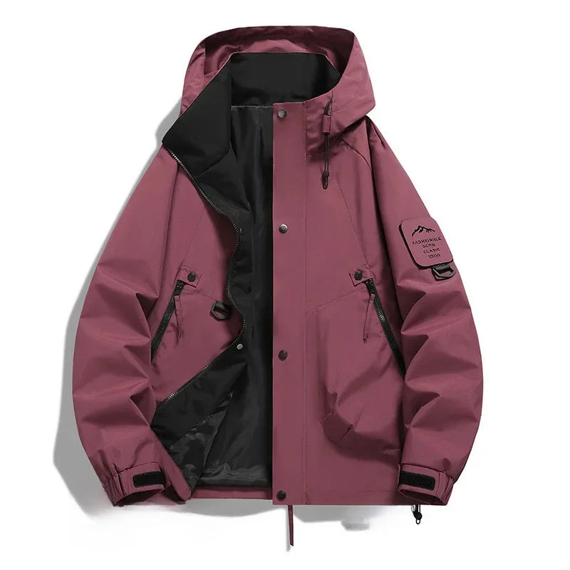 Echoarchiv Damen WindbrEchoarchivker Jacke mit Kapuze und Stehkragen