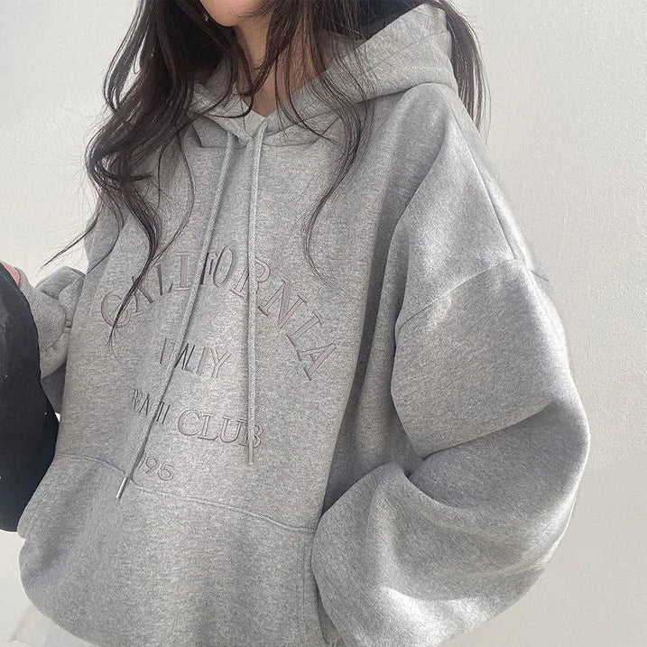 Echoarchiv | Oversized Damen Hoodie Mit Stickerei