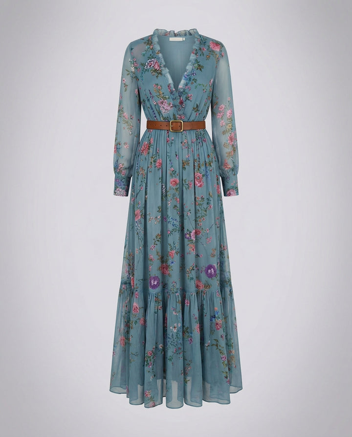 Boho Maxikleid mit V-Ausschnitt | Echoarchiv