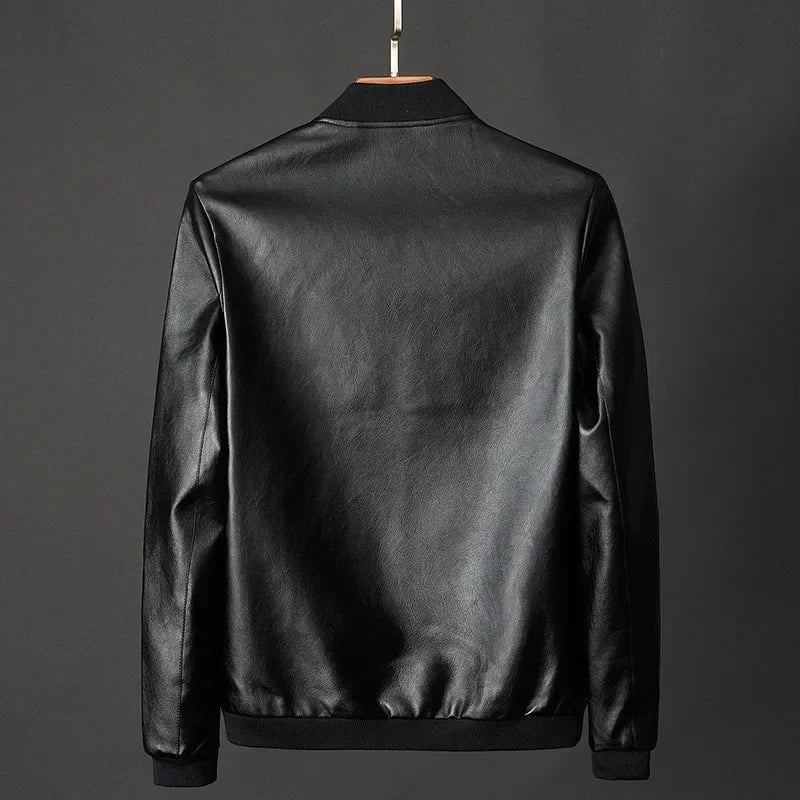 Echoarchiv Bomberjacke in Lederoptik mit Reißverschluss