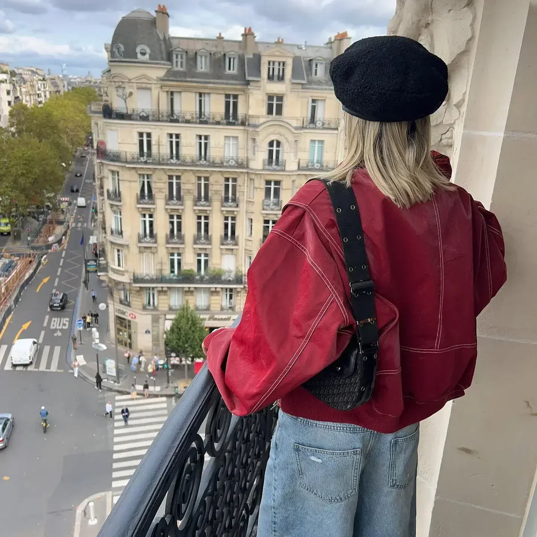 Echoarchiv | Oversized Bomberjacke Stilvoll und Wärmeresistent Perfekt für Herbst und Winter