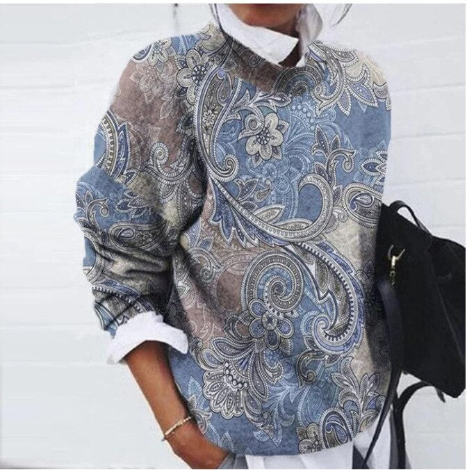 Echoarchiv | Modischer Floral Pullover