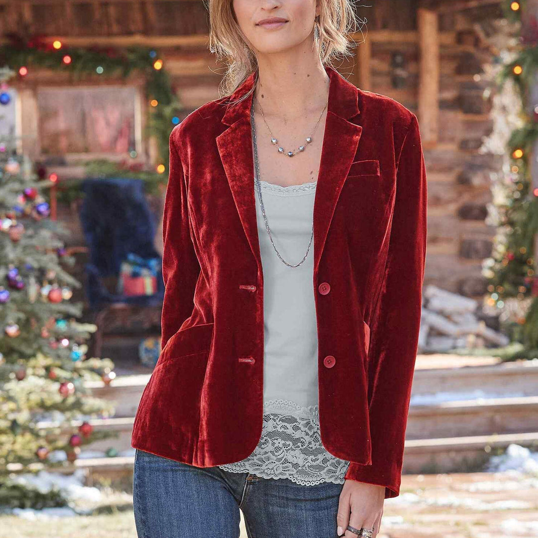 Echoarchiv | Vintage Mode Blazer Jacke Aus Samt