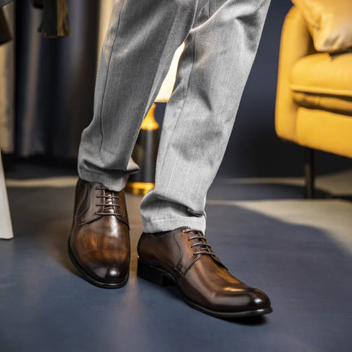 Echoarchiv | Schnürschuhe Italiano Derbi Leder Anzugschuhe Herren