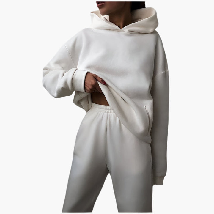 Echoarchiv | Oversize Lounge Set Kapuzenpullover und Jogginghose - Komfortabler Freizeitlook
