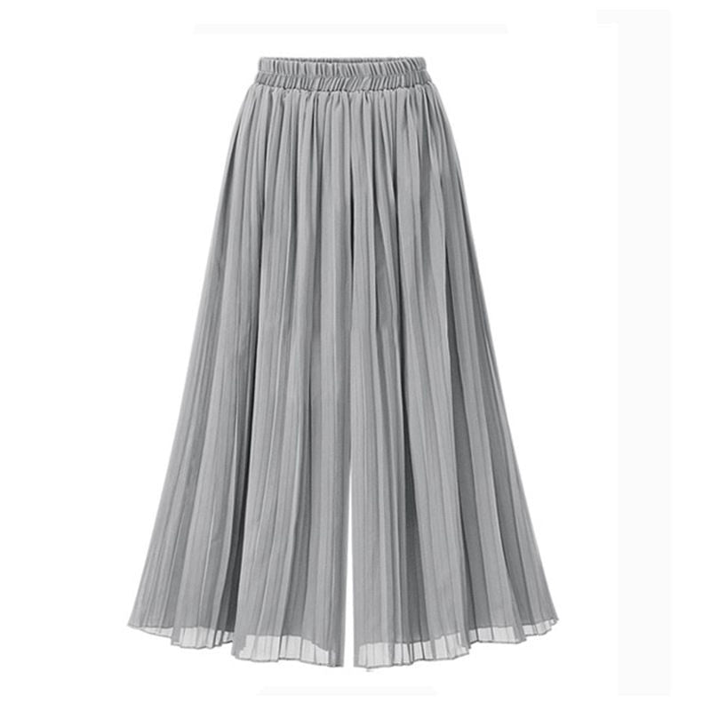 Echoarchiv - Damenhose mit weitem Bein und Mesh-Detail
