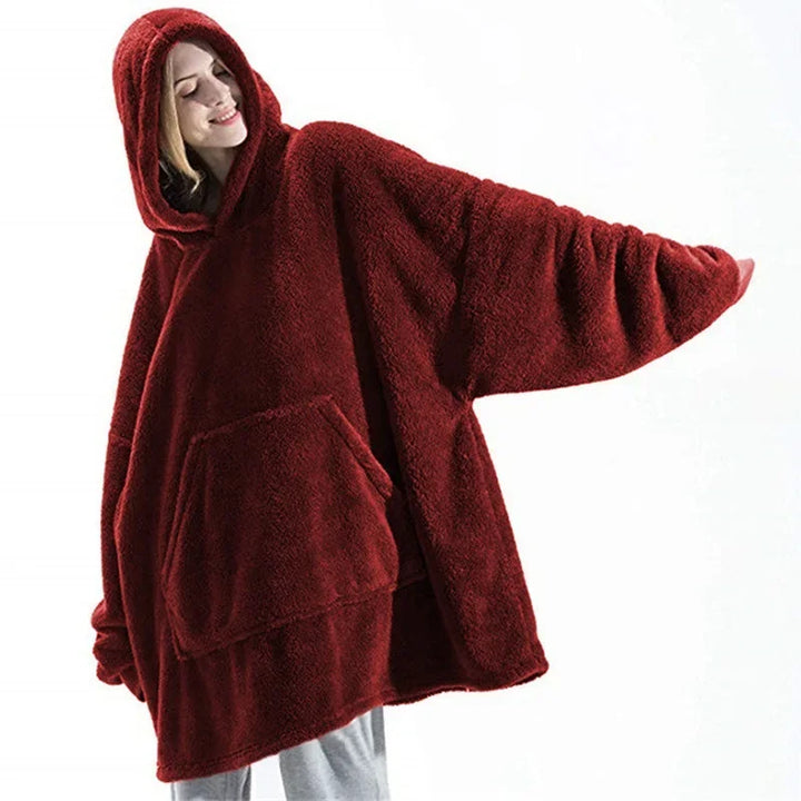 Echoarchiv | Übergroßer Flanell-Decken-Hoodie für Männer & Frauen