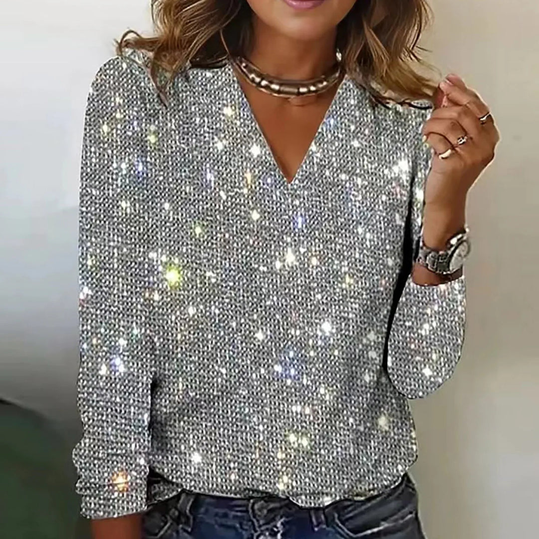 Echoarchiv | Glimmer Bluse Glänzend und Elegant Stilvoll